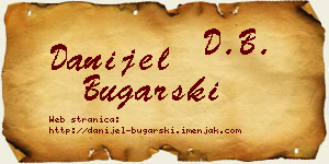 Danijel Bugarski vizit kartica